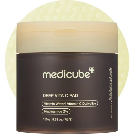 medicube Toner Pads Deep Vita C Facial Toner Pad for Uneven Skin Tone Care