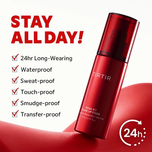 TIRTIR Mask Fit Make-up Fixer 24H Transfer-Resistant Lightweight Non-Greasy Makeup Setting Spray 2.7 Fl Oz - Image 4