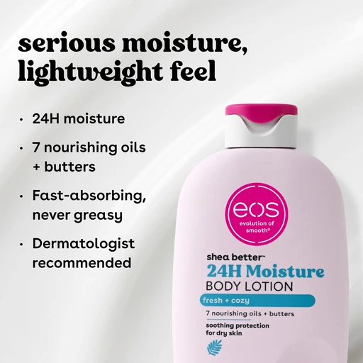 eos Natural Shea Better Body Lotion, Fresh & Cozy, 16 fl oz - Image 5