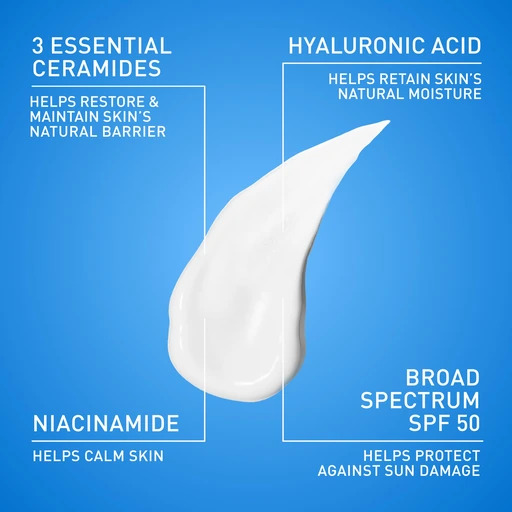 CeraVe AM Facial Moisturizing Lotion SPF 50, Face Moisturizer with SPF, 3oz - Image 4