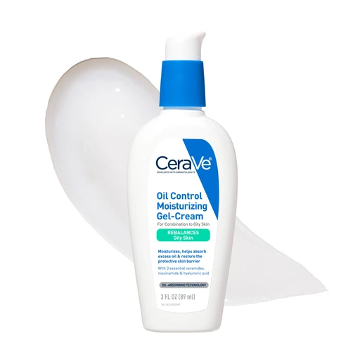 CeraVe Oil Control Gel-Cream, Niacinamide Face Moisturizer, Oily Skin 3oz
