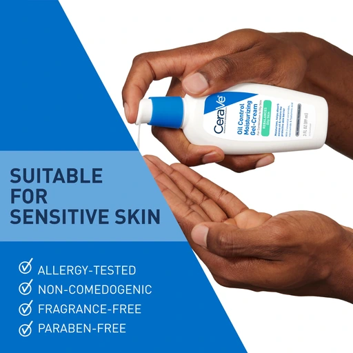 CeraVe Oil Control Gel-Cream, Niacinamide Face Moisturizer, Oily Skin 3oz - Image 4