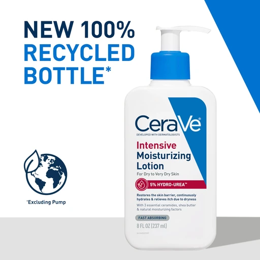 CeraVe Intensive Moisturizing Lotion, Shea Butter Body Lotion, 8oz - Image 3