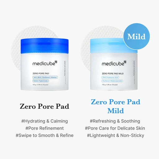 medicube Toner Pads Zero Pore Pad Mild 2.0 for Gentle Exfoliating - Image 3