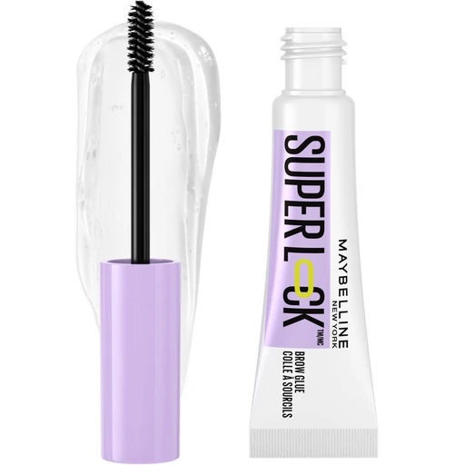 Maybelline Super Lock Clear Brow Glue Eyebrow Gel, 24HR Hold - 000 Clear