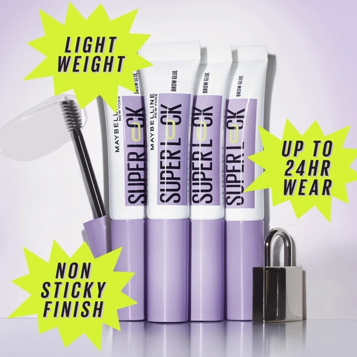Maybelline Super Lock Clear Brow Glue Eyebrow Gel, 24HR Hold - 000 Clear - Image 3
