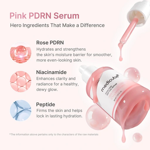medicube PDRN Pink Peptide Serum with Rose PDRN - Image 3