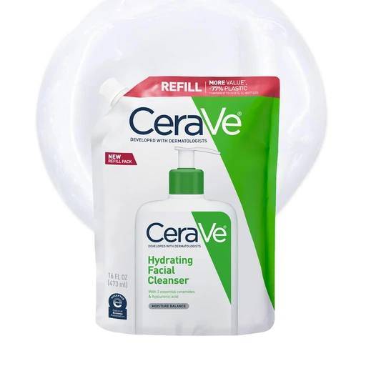 CeraVe Hydrating Cleanser with Hyaluronic Acid for Dry Skin, 16oz - Nan