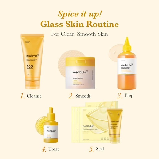 medicube Toner Pads Kojic Acid Turmeric Clarifying Pad for Troubled Skin - Image 5