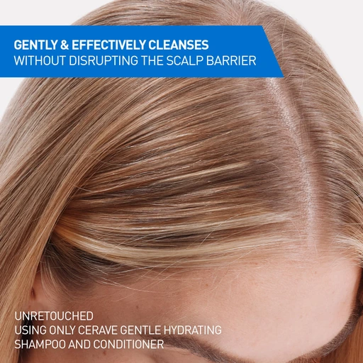 CeraVe Gentle Hydrating Shampoo with Hyaluronic Acid for Hair & Scalp, 19oz - Image 3