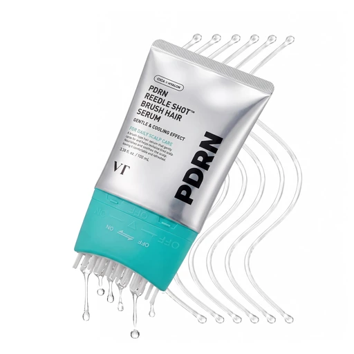 VT COSMETICS PDRN Reedle Shot Brush Hair Serum, 100 ml (3.38 fl oz )
