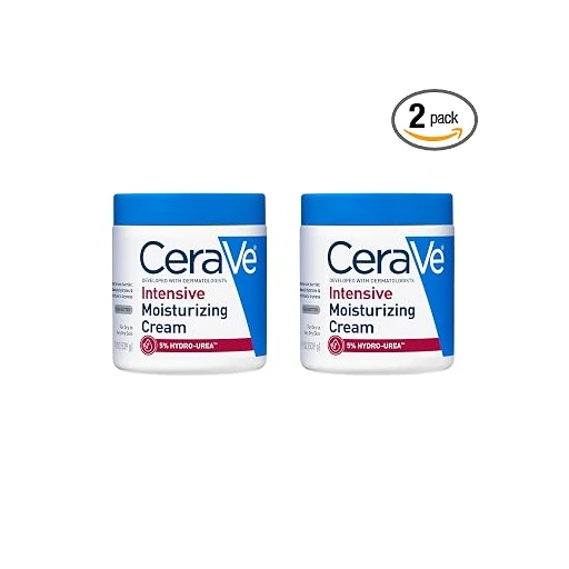CeraVe Intensive Moisturizing Cream,Body Moisturizer With Shea Butter,72H Hydration + Skin Barrier Repair,Fragrance-Free Body Lotion For Extremely Dry Skin,19oz,(Pack of 2) - Image 3