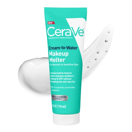 CeraVe Cream-to-Water Makeup Melter & Facial Cleanser, 4 fl oz - Nan