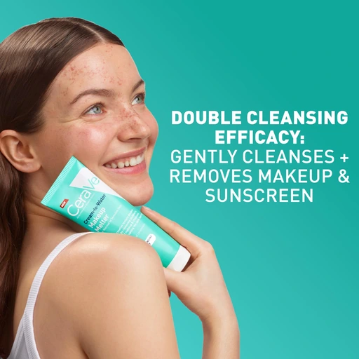 CeraVe Cream-to-Water Makeup Melter & Facial Cleanser, 4 fl oz - Nan - Image 3