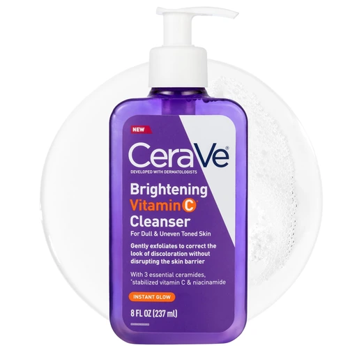 CeraVe Brightening Vitamin C Facial Cleanser with Niacinamide - 8oz - Nan