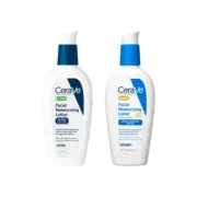 CeraVe PM Facial Moisturizing Lotion, 3 Ounce + AM Facial Moisturizing Lotion SPF 50, 3 Oz