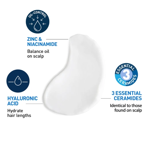 CeraVe Oil Control Balancing Shampoo,12 oz + Oil Control Balancing Conditioner, 9 oz Bundle - Image 5
