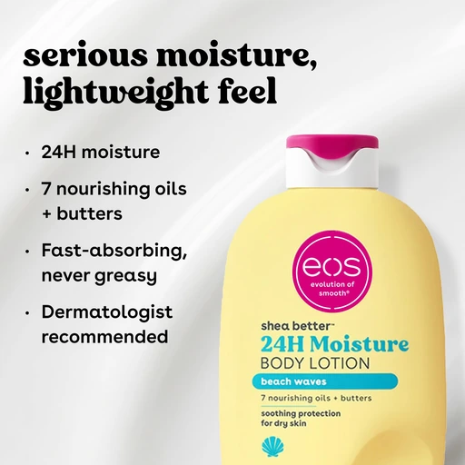 eos Shea Better 24H Moisture Body Lotion- Beach Waves, 16 fl oz - Image 4