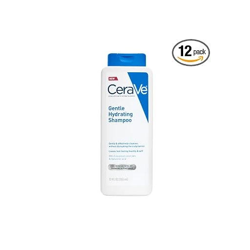 CeraVe Gentle Hydrating Shampoo with Hyaluronic Acid for Hair & Scalp, 12 Fl Oz (Pack of 12) - Image 3
