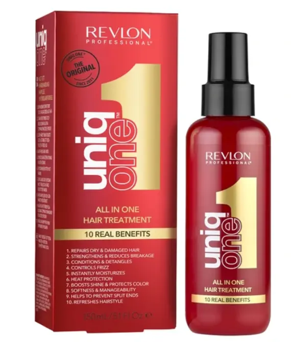 Revlon Professional UniqOne All In One Hair Treatment V2 – 10 Benefits, For All Hair Types, 150ml – Nan