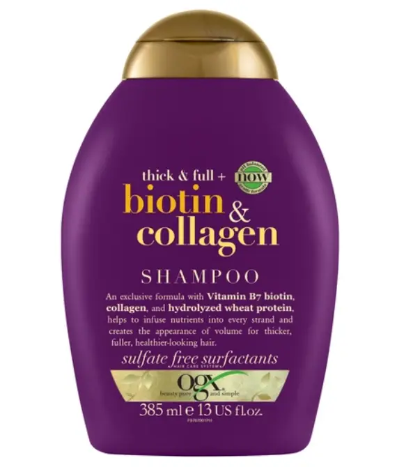 Ogx, Shampoo, Thick & Full+ Biotin & Collagen, 385ML