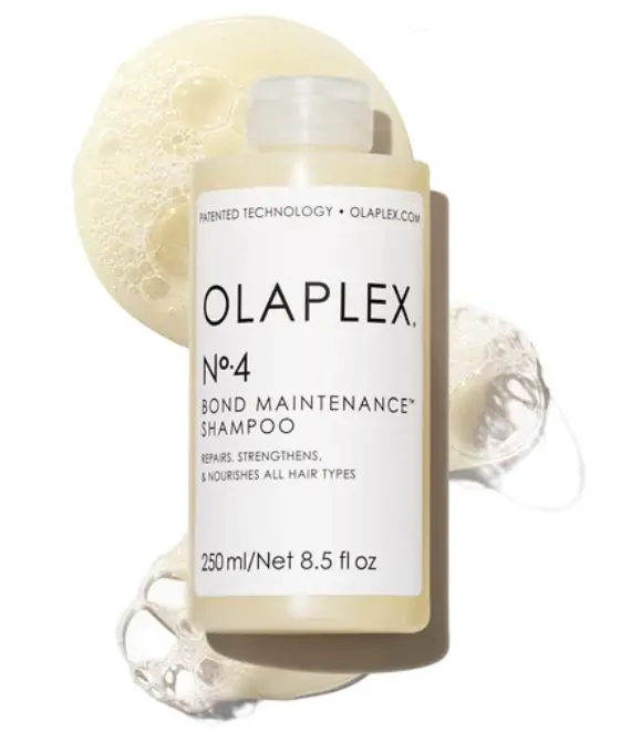 Olaplex No. 4 Bond Maintenance Shampoo, Repairs, Strengthens, & Nourishes All Hair Types, Adds Shine & Leaves Hair Feeling Soft, 8.5 fl oz