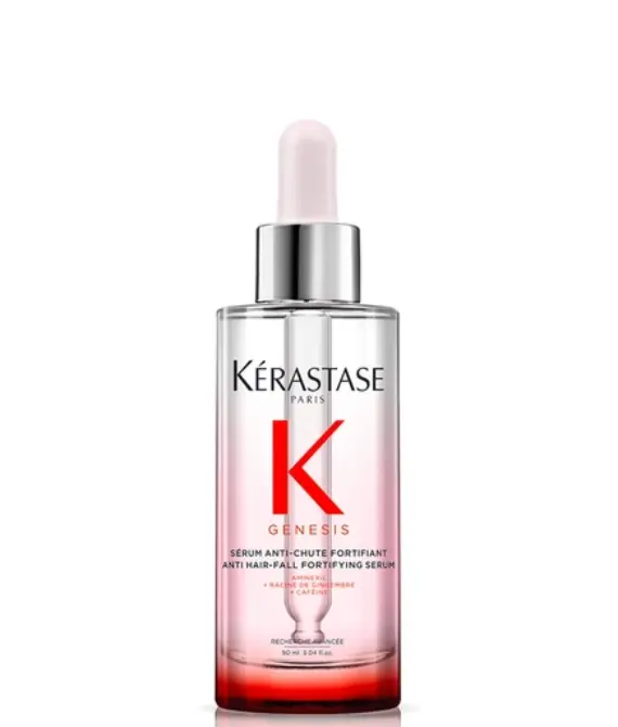 Krastase Genesis Hair Serum, Nourishing & Fortifying Leave-In Conditioner, For Weakened Hair, With Ginger Root & Edelweiss Flower, Srum Anti-Chute Fortifiant, 90ml