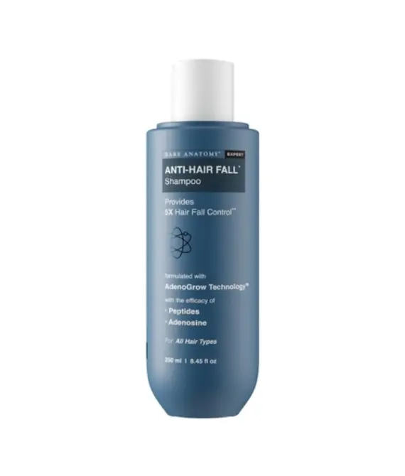 Bare Anatomy Anti Hair Fall Shampoo with Biotin, Adenosine & Peptides for All Hair Types – 250ml – Nan