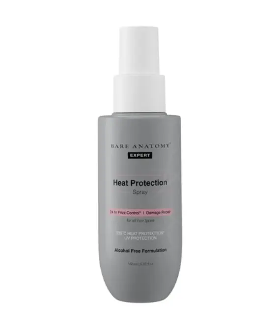 Bare Anatomy Heat Protection Spray Serum with Vitamin E, Pea Protein & Veg Keratin – 150 ml – Nan