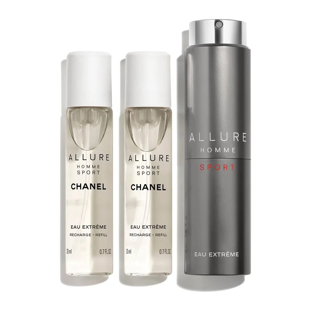 ALLURE HOMME SPORT - Eau Extrême Refillable Travel Spray - 3X20ml - Image 2