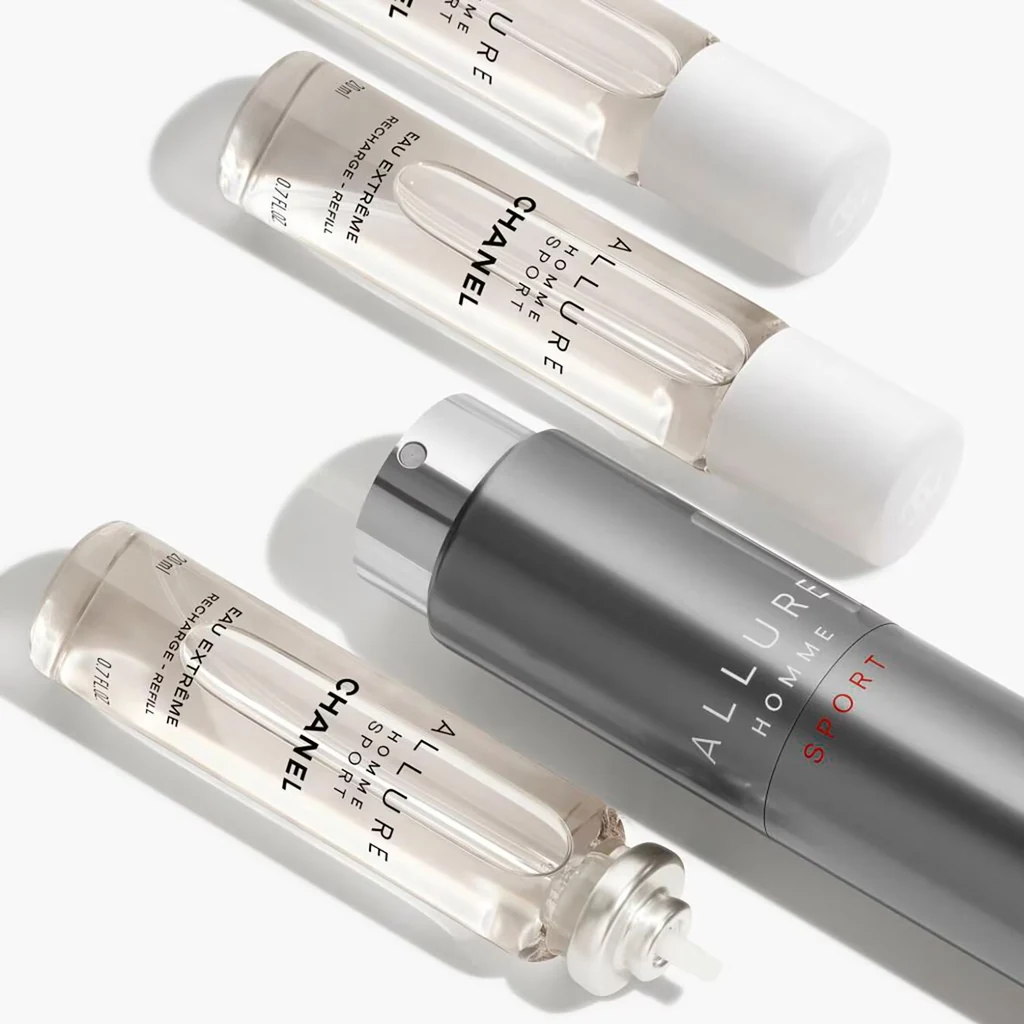 ALLURE HOMME SPORT - Eau Extrême Refillable Travel Spray - 3X20ml - Image 3