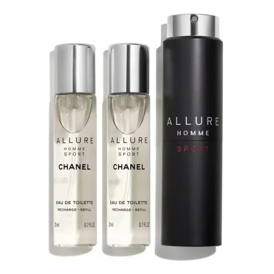 ALLURE HOMME SPORT - Eau De Toilette Refillable Travel Spray - 3X20ml